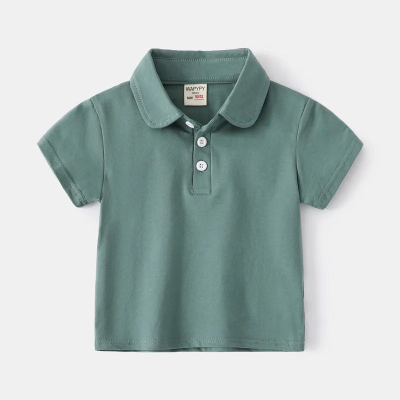 Playera Tipo Polo para Niño | Cuello Clásico y Bolsillo (12M-7T)