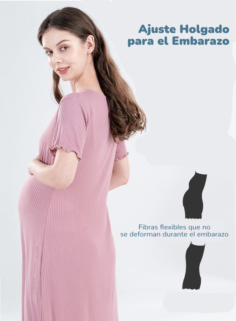 Camisón Modal de Lactancia: Elegancia y Confort Ajustable