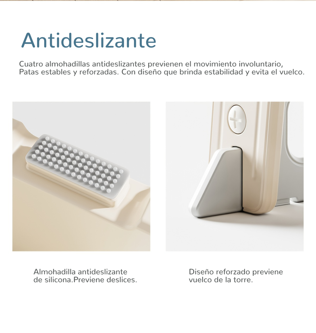 Torre de Aprendizaje Plegable y Ajustable: Fomenta la Independencia de tu Hijo