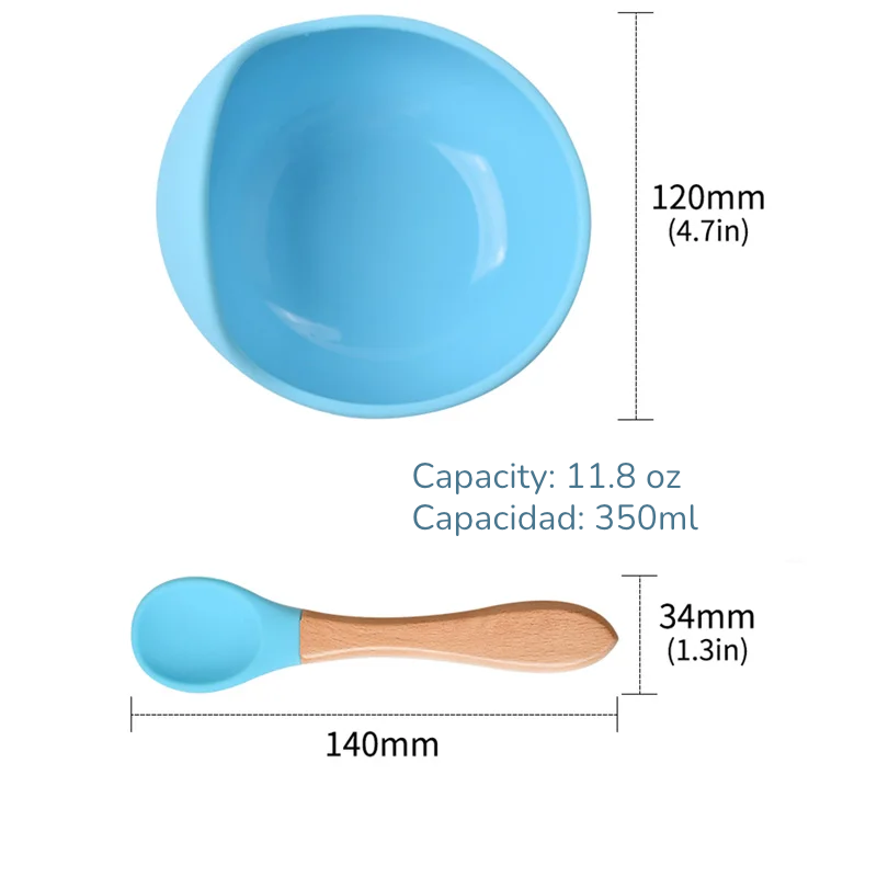 Set de Vajilla plato hondo de Silicona 3 piezas | ¡Adiós a los Platos Voladores!