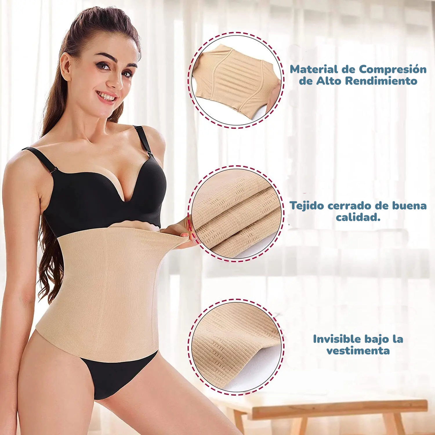 Banda Moldeadora Posparto 2 en 1 | Soporte Firme y Cómodo