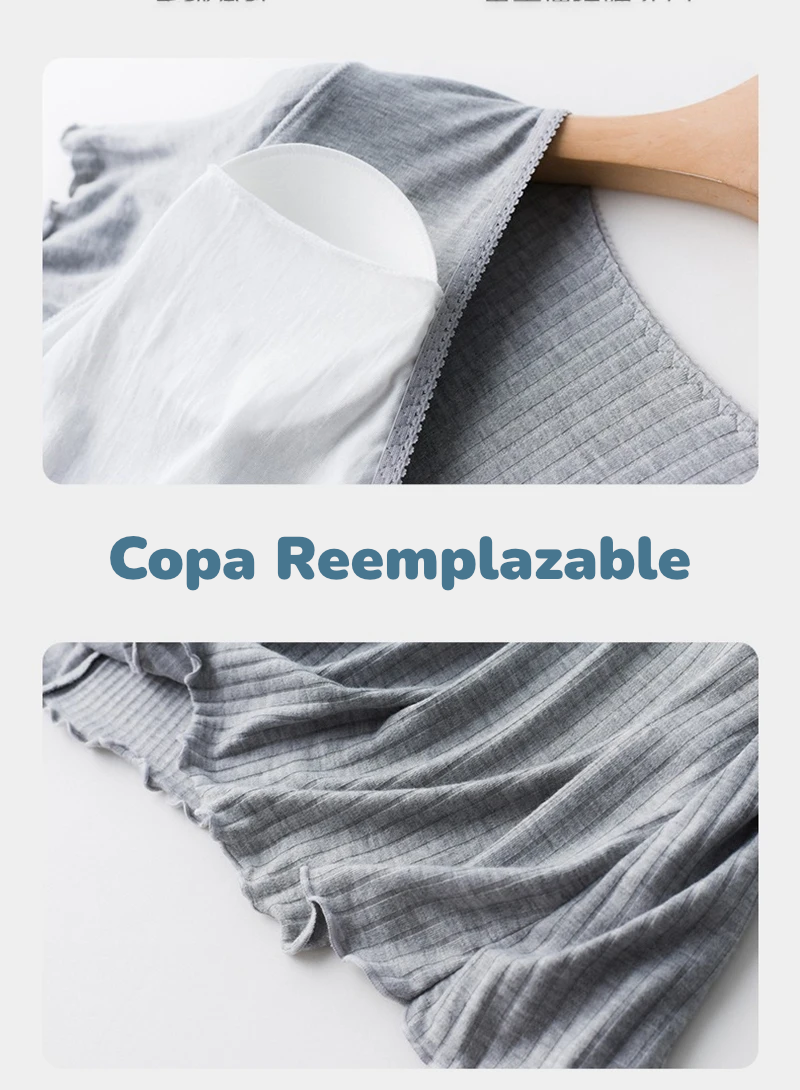 Camisón Modal de Lactancia: Elegancia y Confort Ajustable