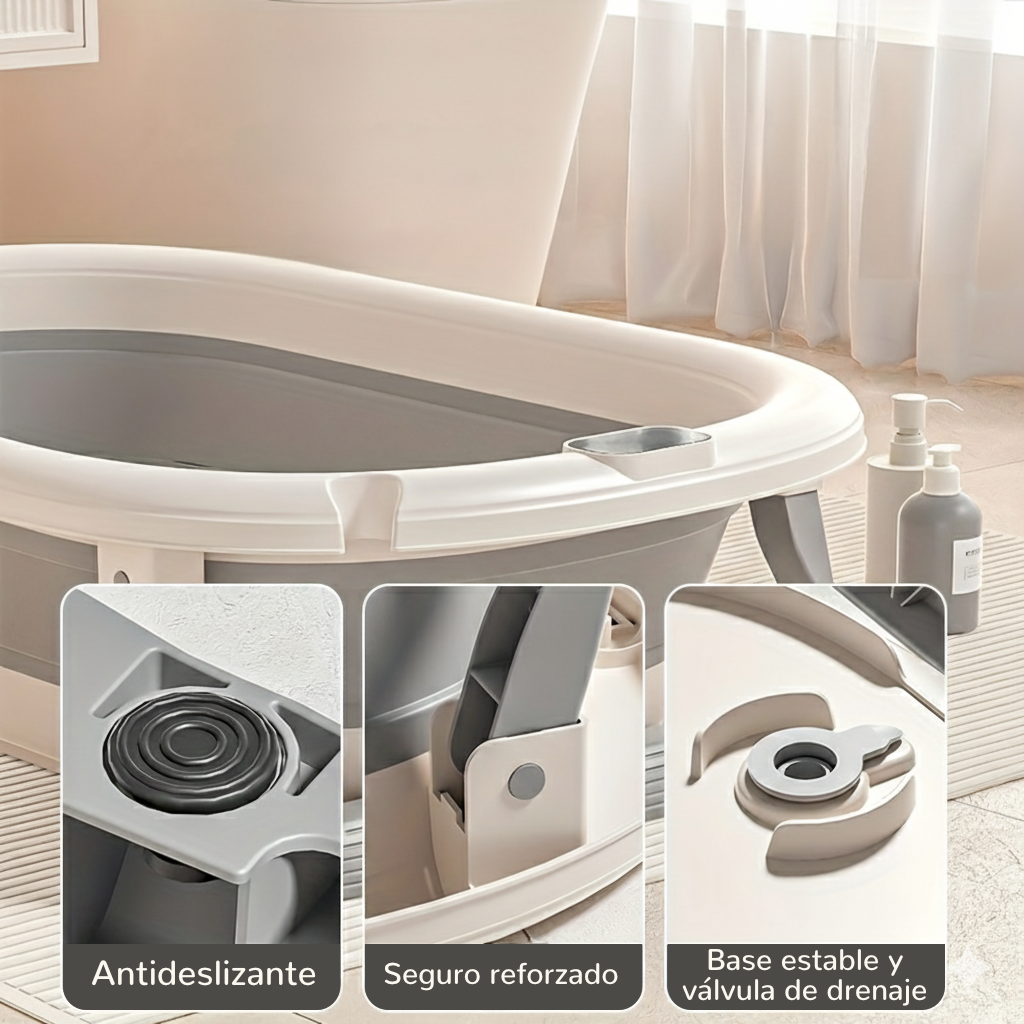 Tina Plegable: El Baño Perfecto para Bebés y la Tranquilidad de Papá y Mamá