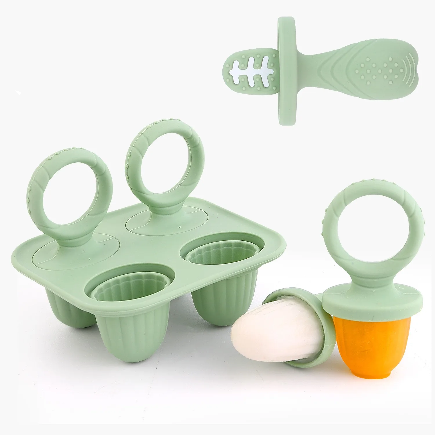 Molde de silicona para mordedera tipo paleta | Silicona Sin BPA, Alimentación y Dentición
