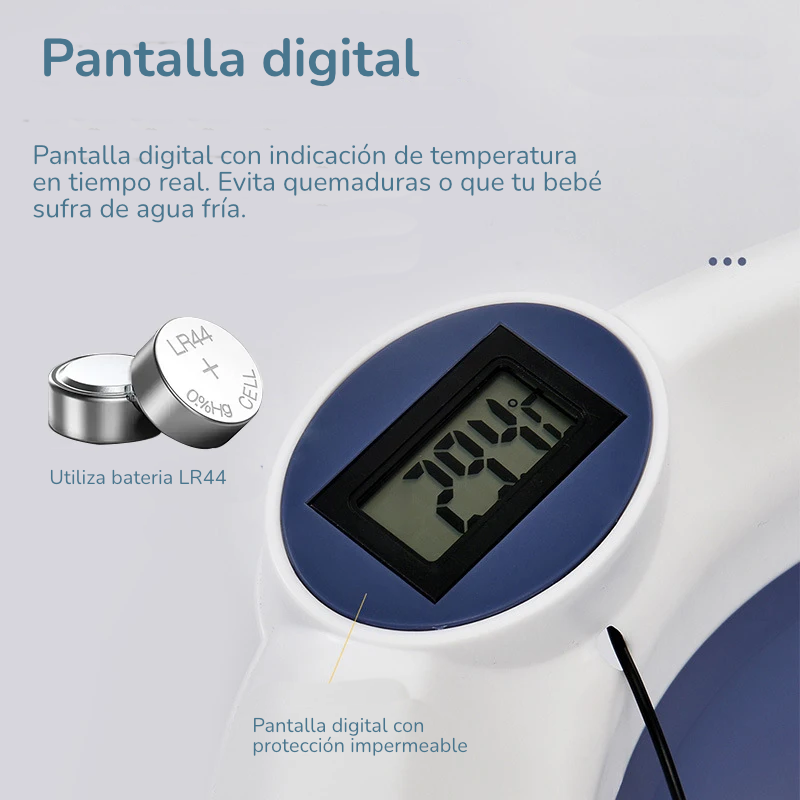 Bañera Plegable Termosensible Inteligente: Seguridad y Comodidad para el Baño del Bebé